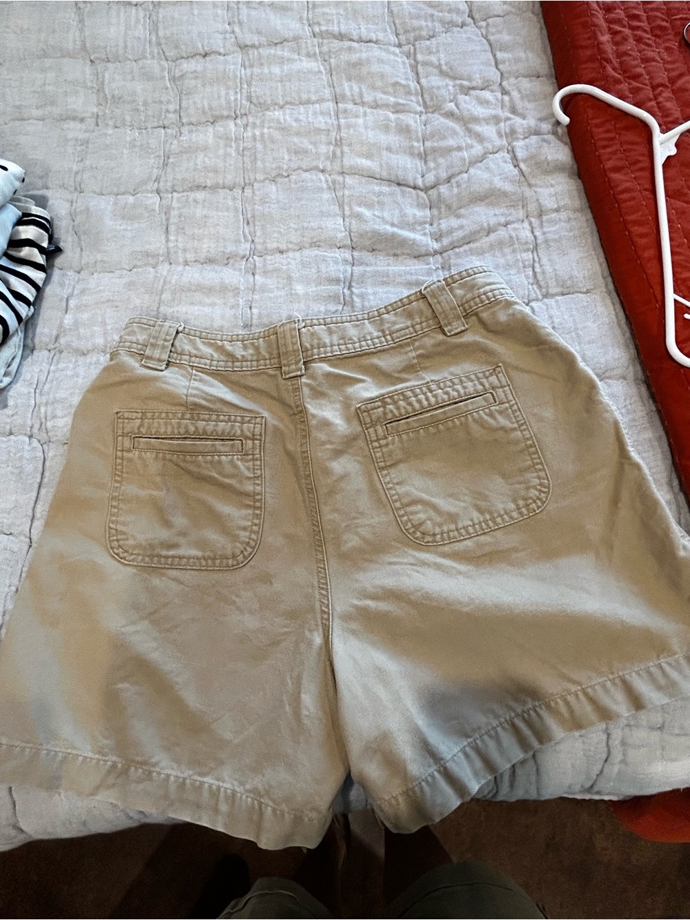 St. John's Bay Tan High-Rise Cotton Shorts